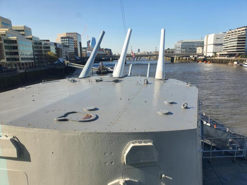 HMS Belfast Gun Turrets